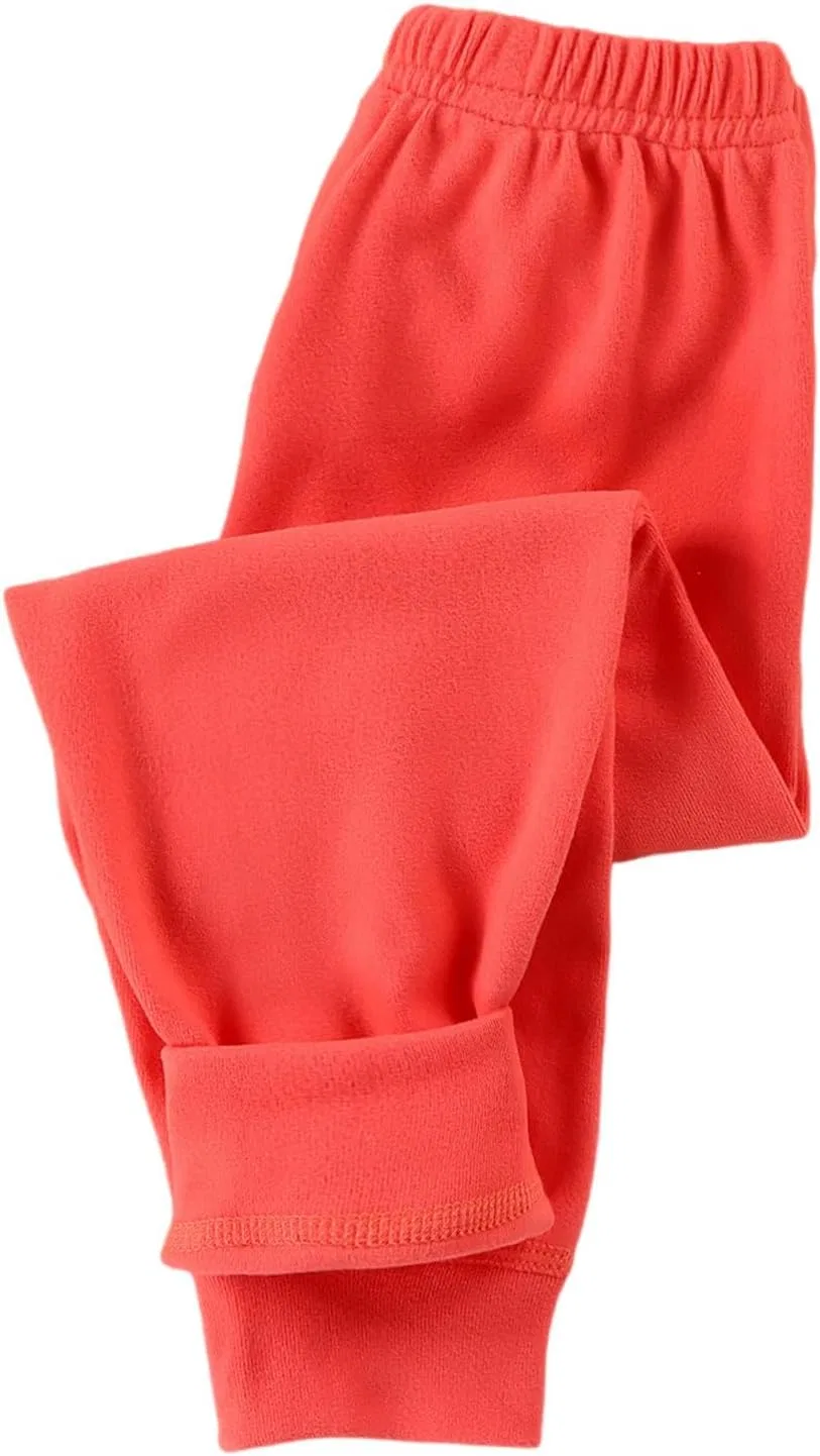 Детские спортивные брюки с широкими штанинами, флисовая подкладка, Watermelon Red