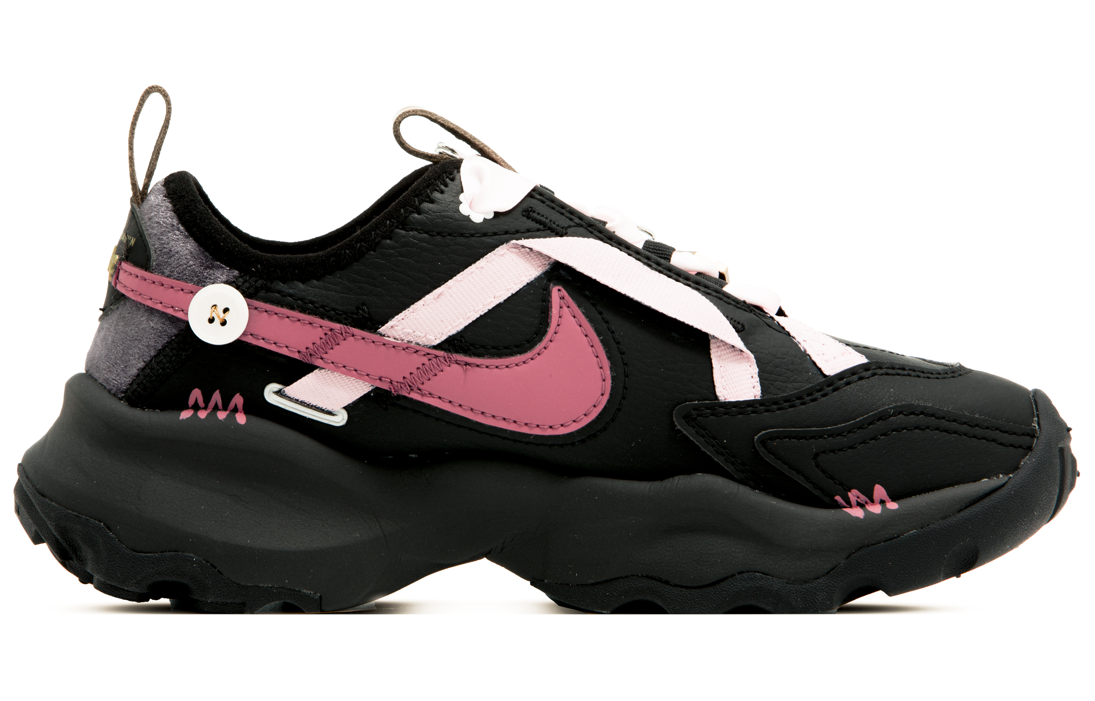 

Кроссовки Nike TC 7900 Lifestyle Shoes Women's Low-top Black/pink, черный