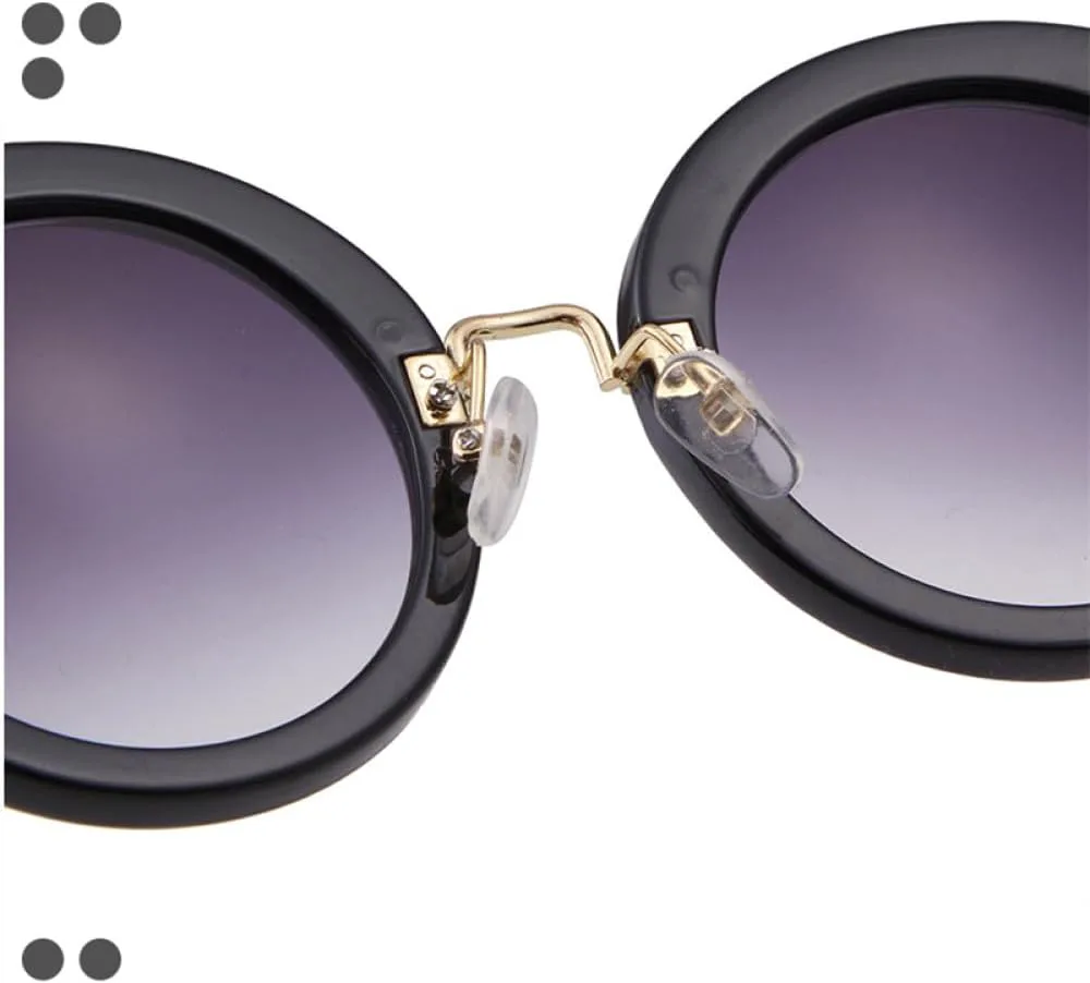 

Ретро круглые очки для женщин с градиентными линзами, модные солнцезащитные очки с HD-линзами и защитой от УФ-излучения UV400 для летнего сезона MTZJH, C4