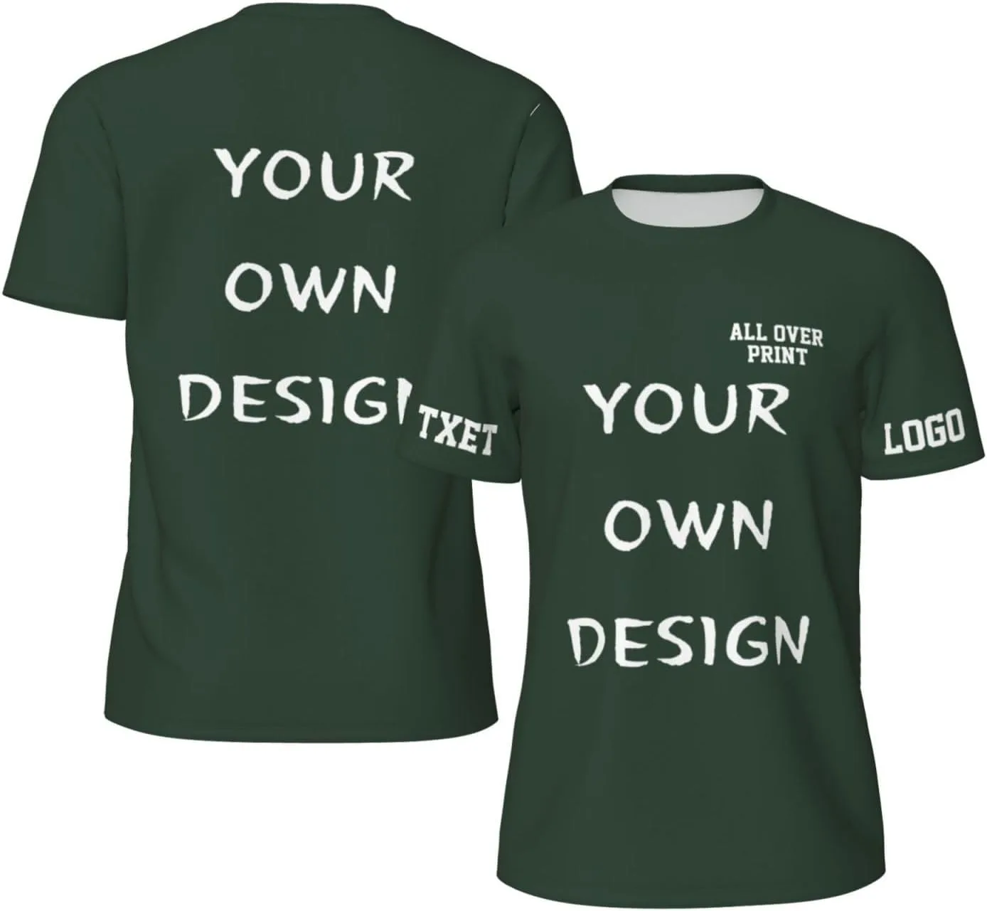 

Футболка с принтом на 4 сторонах для мужчин