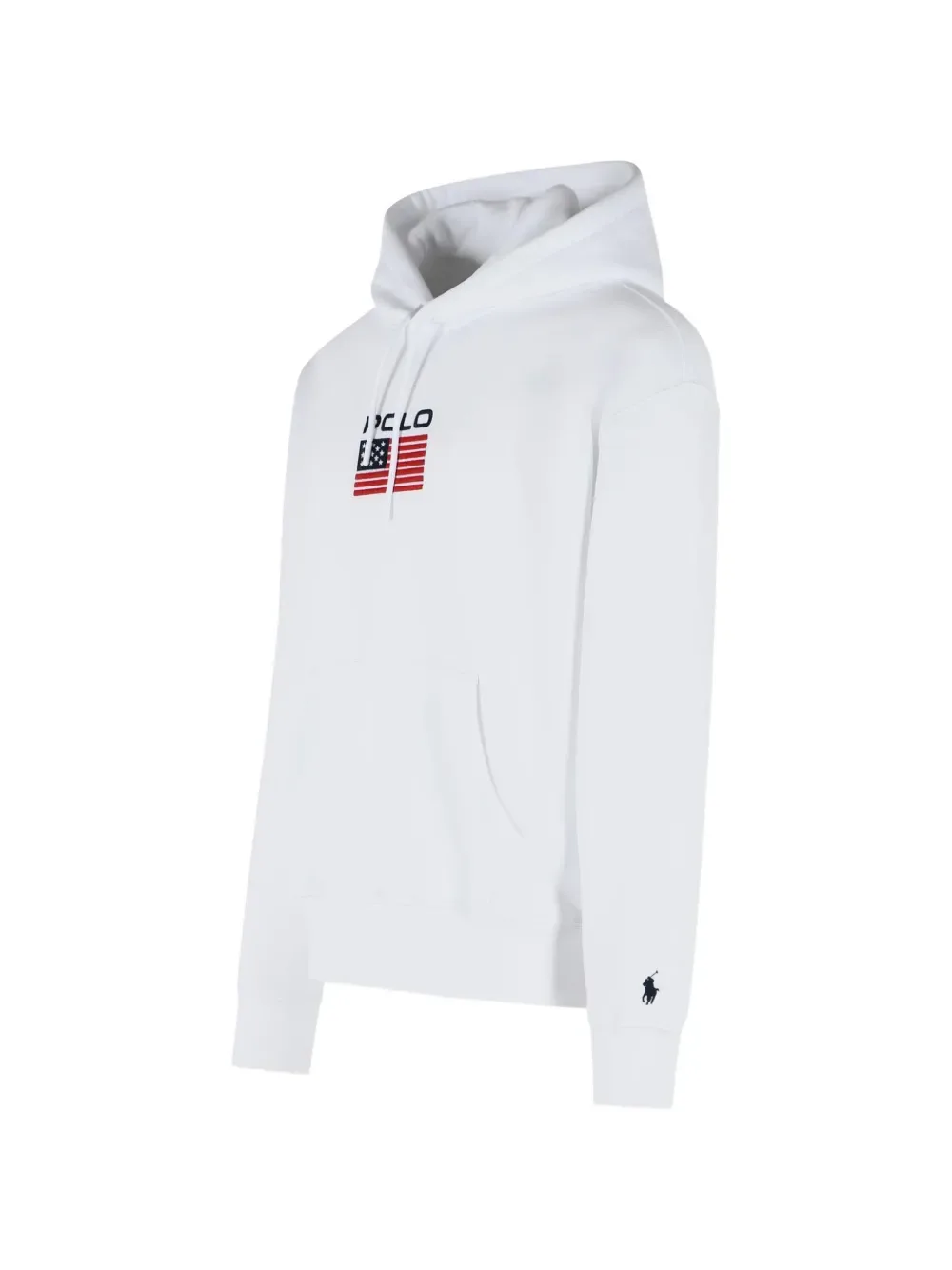Худи с логотипом и кулиской POLO RALPH LAUREN, белый — фото 3