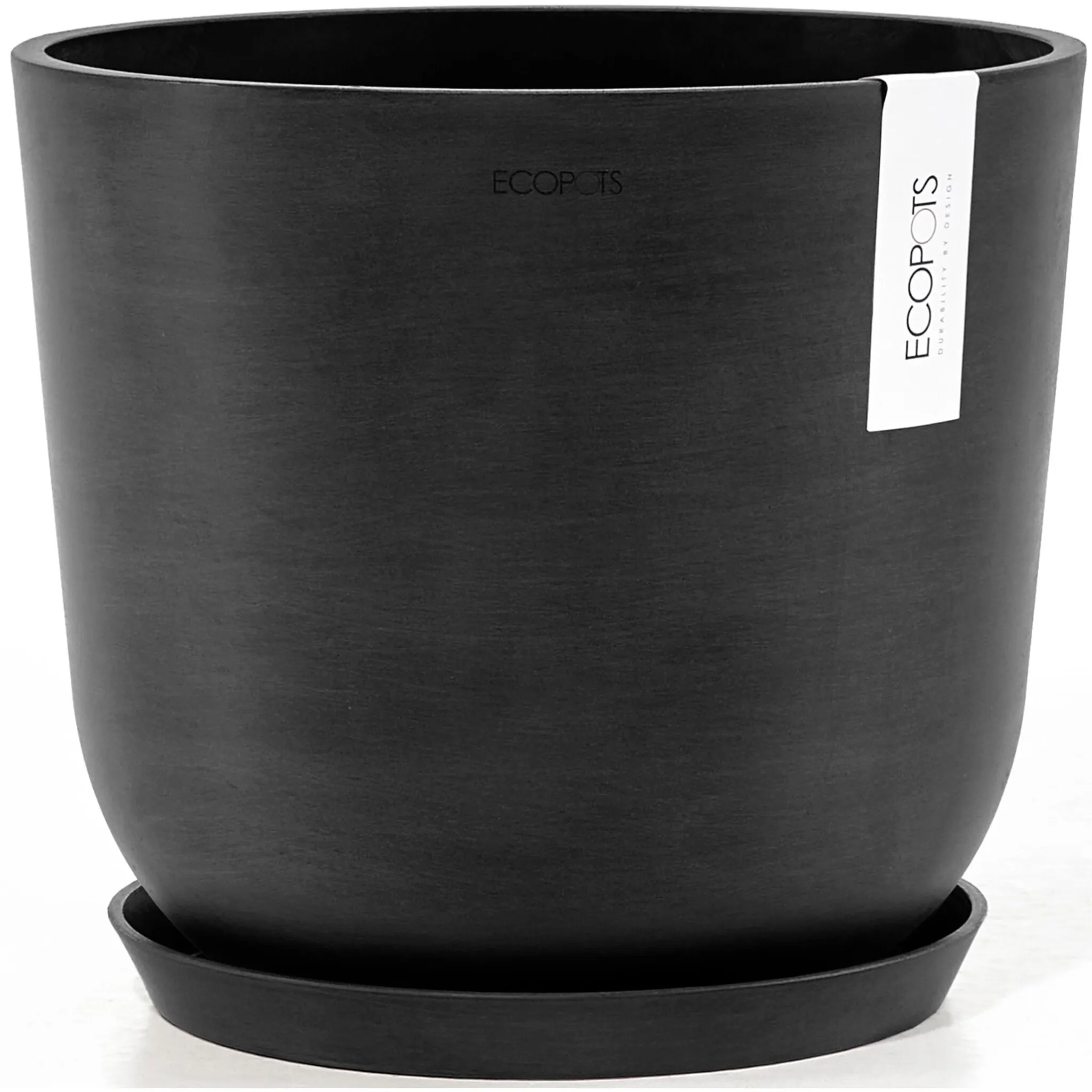 

Цветочный горшок ECOPOTS «Осло 25 + система водоснабжения темно-серый», для внутреннего и наружного применения: морозоустойчивый, ударопрочный и светостойкий