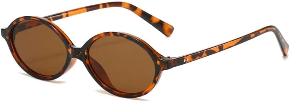 

Солнцезащитные очки с защитой от УФ-излучения UV400 | Маленькие овальные заклепки в стиле панк | Линзы конфетных цветов для занятий спортом на открытом воздухе и вождения DSVIGF, Leopard Tea