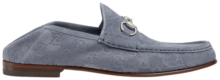 

Кроссовки Gucci Horsebit 1953 Loafer 'GG Suede - Grey', серый