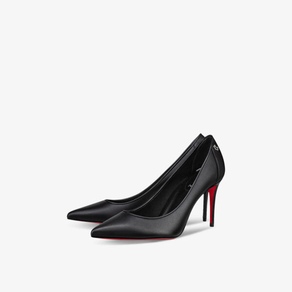 Спортивные кожаные туфли Kate 85 на каблуке Christian Louboutin, черный — фото 4