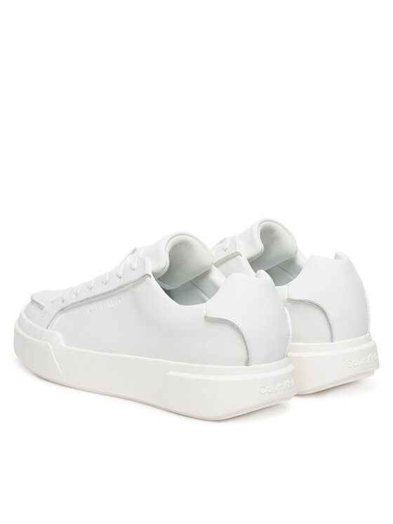 Кроссовки Chunky Cupsole Lace Up Lth Pinch YM0YM01454 Calvin Klein, белый — фото 3