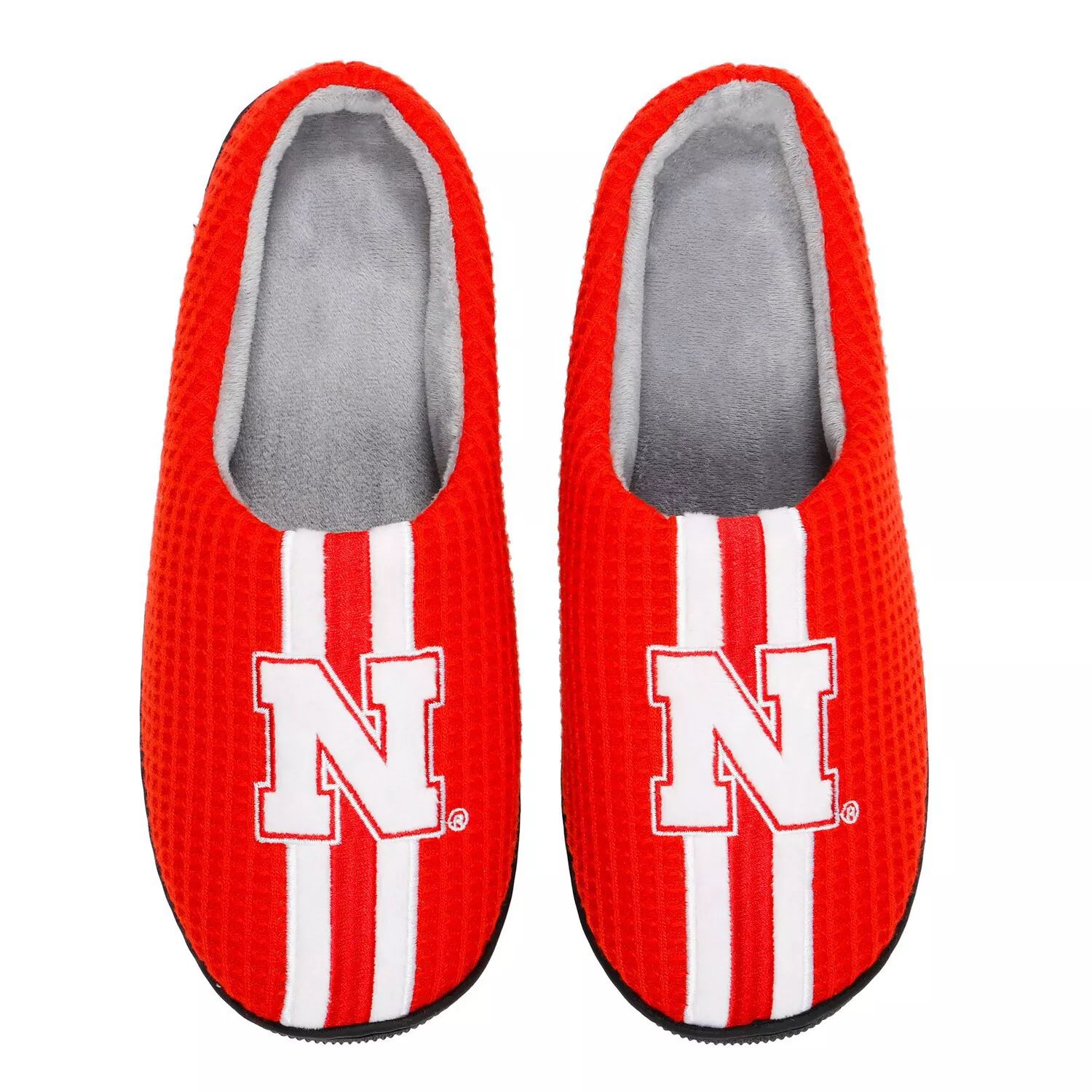 

Мужские шлепанцы из пены с эффектом памяти FOCO Scarlet Nebraska Huskers Team Stripe