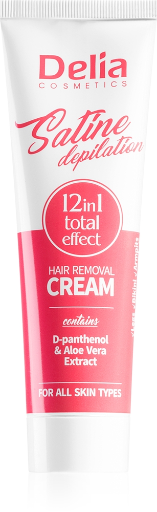 

Крем для депиляции Satine 12-в-1 с полным эффектом для всех типов кожи Delia Cosmetics, 100 мл
