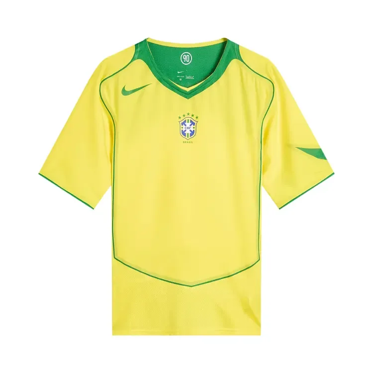 Футболка Nike Brazil Reissue с коротким рукавом, желто-зеленая