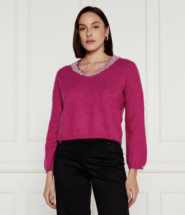 

Свитер шерстяной Liu Jo Regular Fit, фуксия