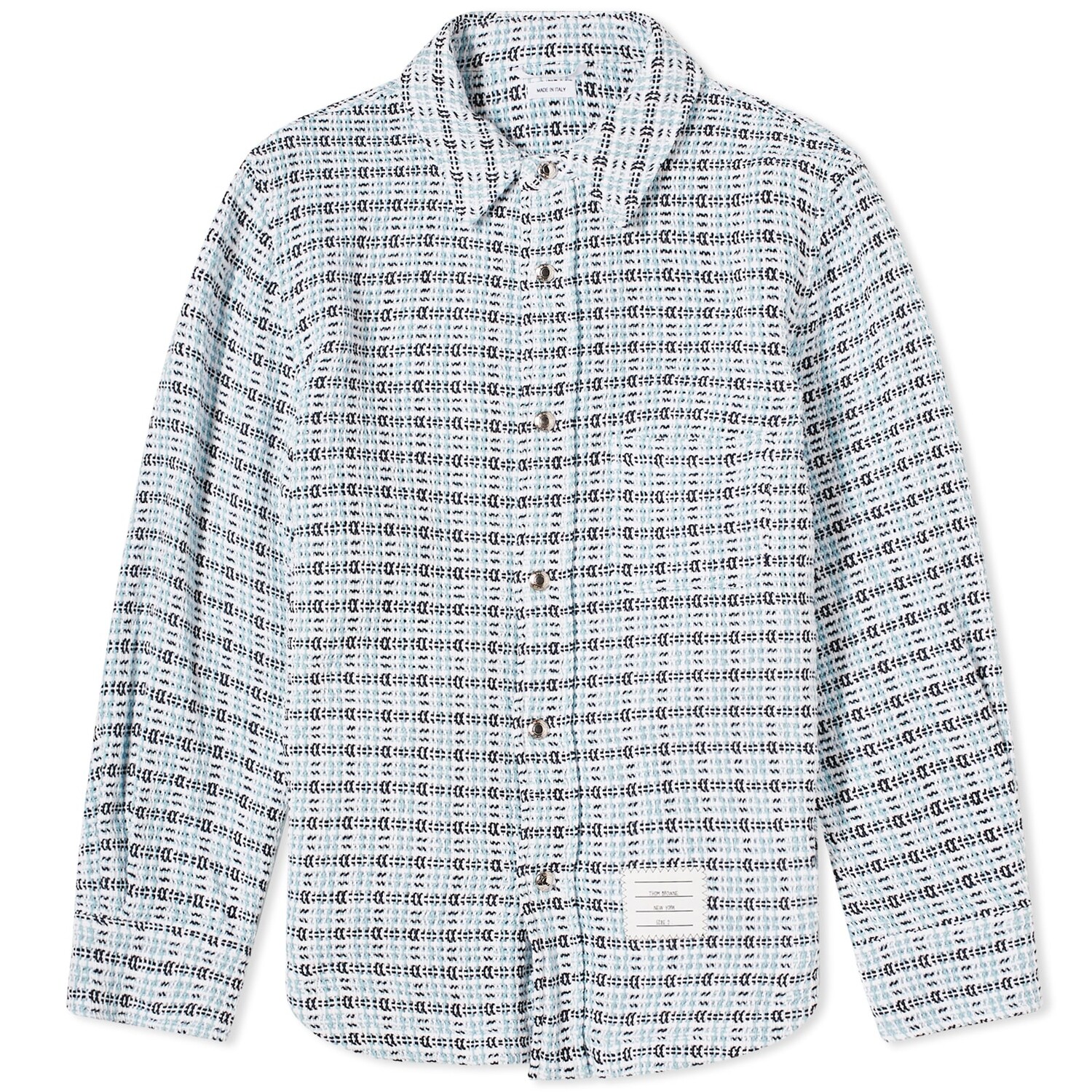 

Рубашка Thom Browne Crochet Shirt, цвет Medium Blue