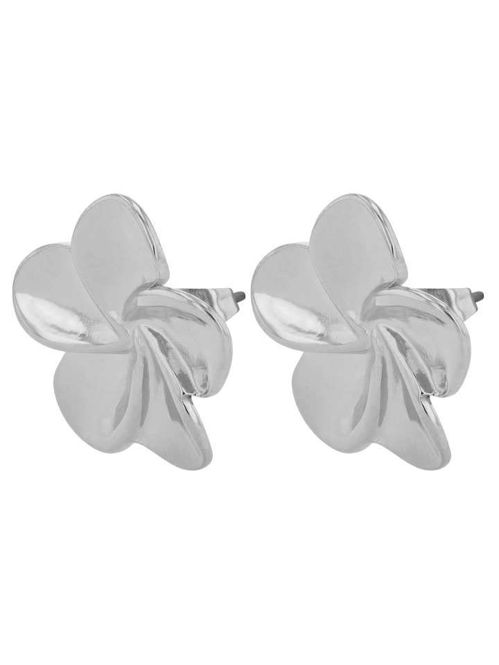 

Adeliás Женские серьги - Серьги-гвоздики из нержавеющей стали серебристого цвета