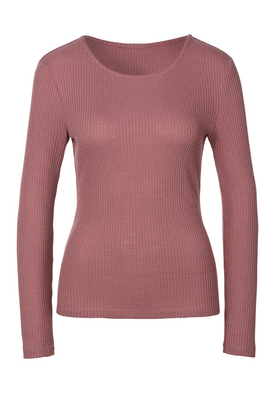 

Лонгслив LASCANA Shirt, фиолетовый
