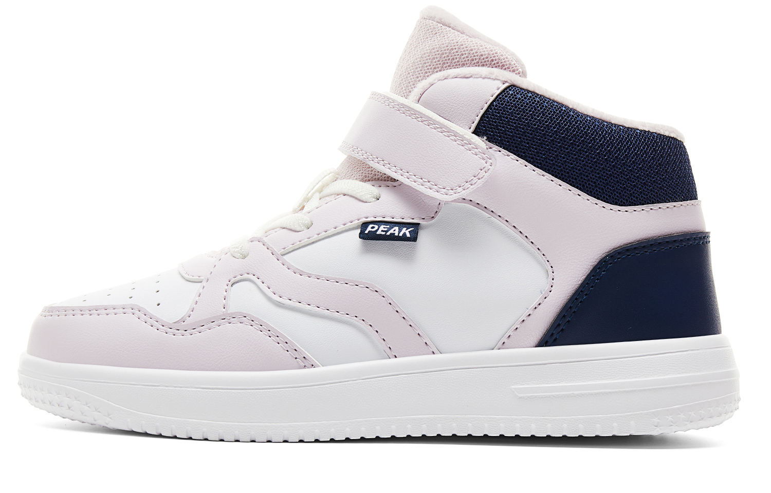 

PEAK Нескользящие утепленные детские скейтбординговые туфли light purple large white kids