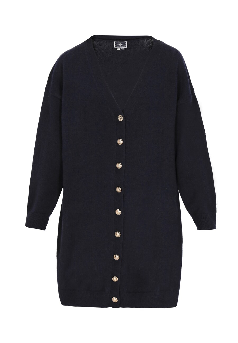 

Вязаный кардиган DreiMaster Maritim Classic Look, темно-синий