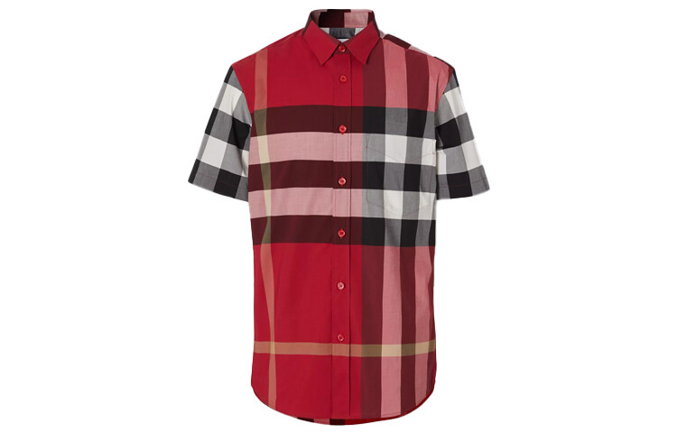 

Рубашка мужская красная Burberry, красный