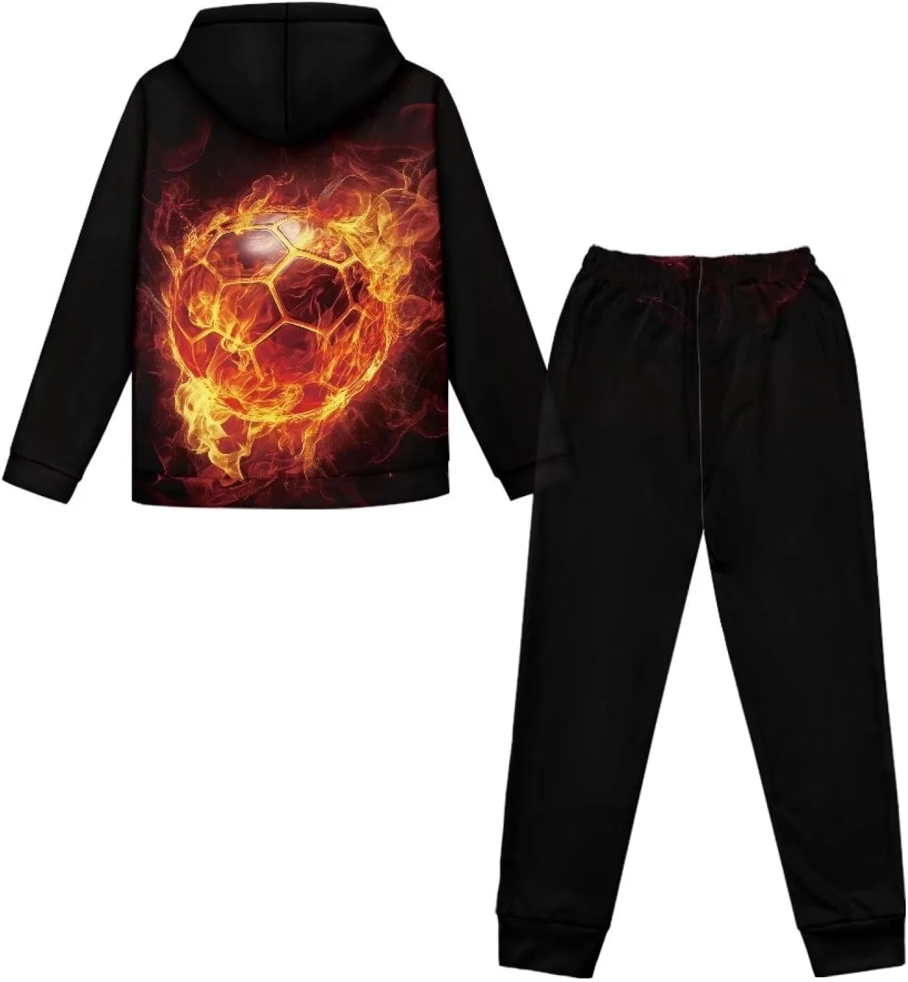 Детский спортивный костюм из худи и джоггеров Uppodwarkid, Big Fire Football — фото 4