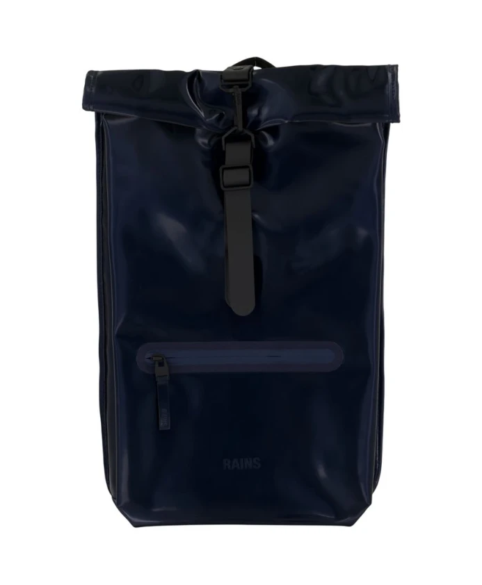 

Синий рюкзак с закручивающимся верхом и регулируемыми лямками Rains, синий