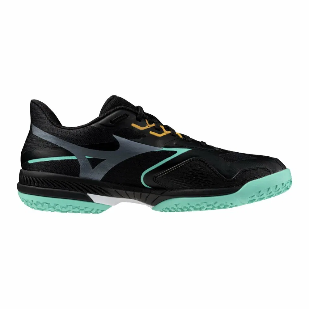 Теннисные кроссовки «Wave Exceed 6 Wide OC» от Mizuno, Black X Green — фото 3