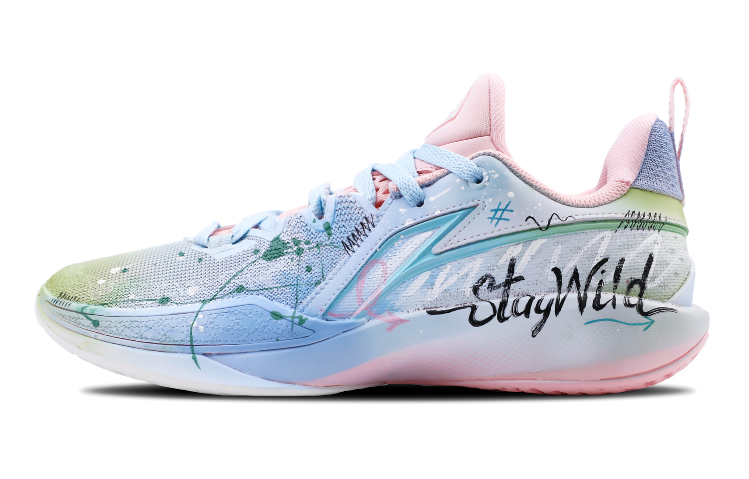 

LINING Speed Ling 2 BOOM Technology нескользящие низкие баскетбольные кроссовки мужские blue pink