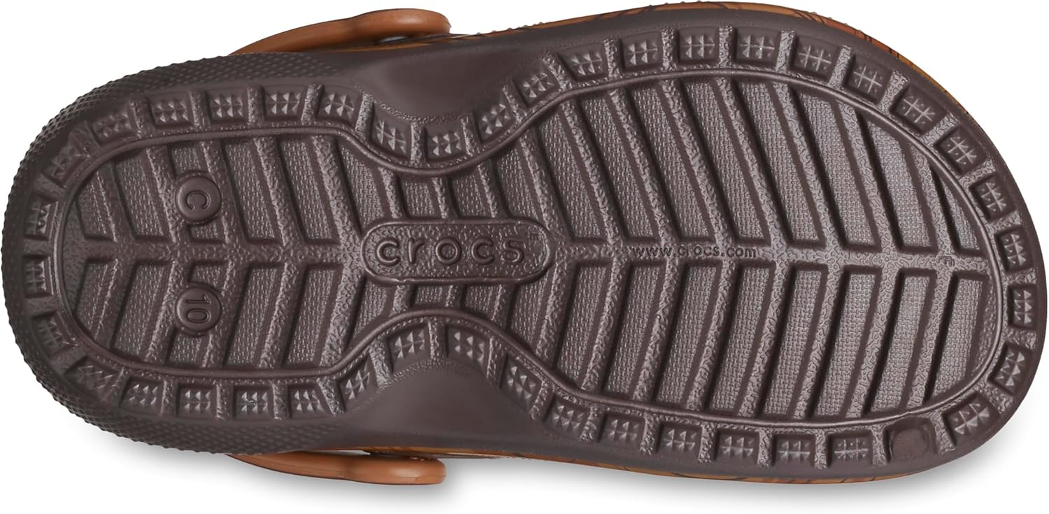 Сабо унисекс для детей Star Wars Чубакка классические с подкладкой Crocs, эспрессо — фото 3