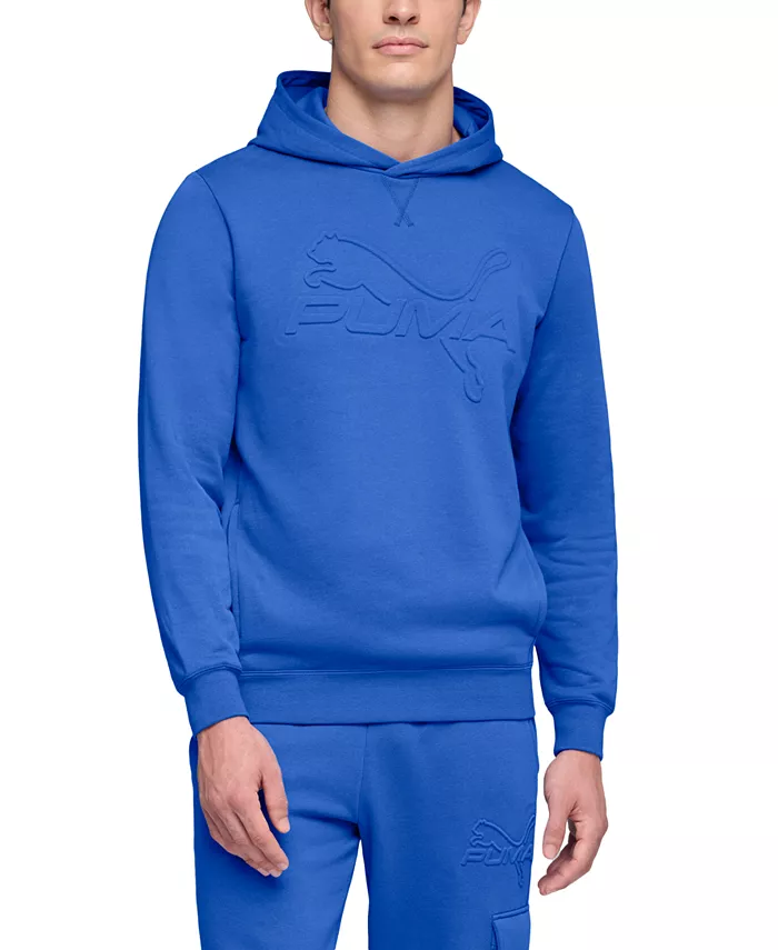 

Мужская толстовка с тисненым логотипом Puma, синий