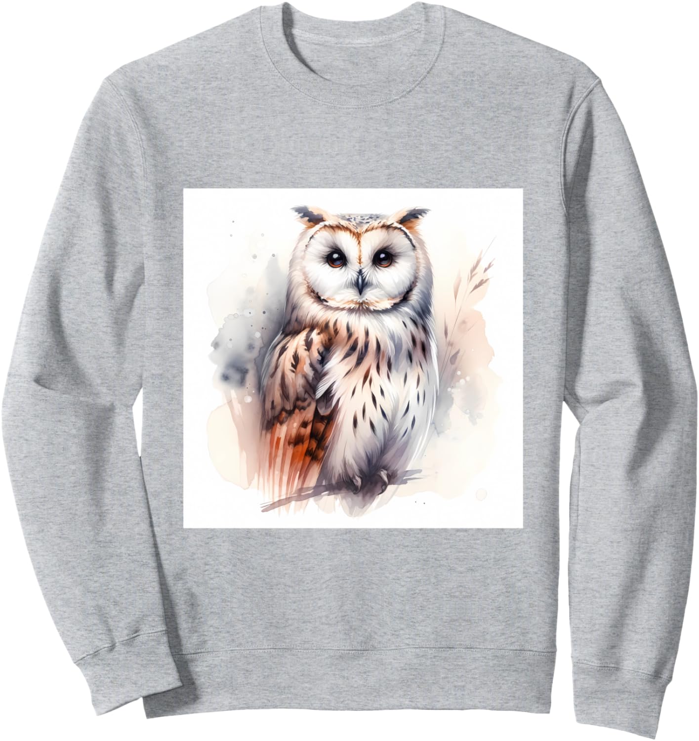 

Толстовка древнегреческая сова, яркая птица, гик, бохо, природа Owl Gifts And Shirts, серый