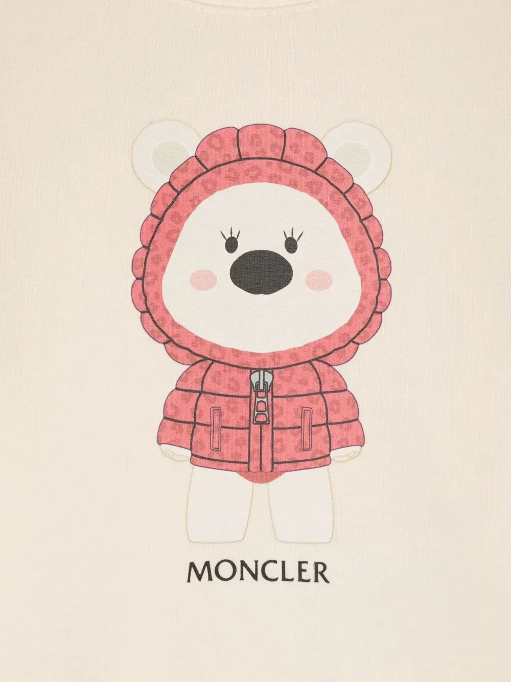 Хлопковая толстовка с графическим принтом Moncler Grenoble Kids, нейтральный — фото 3