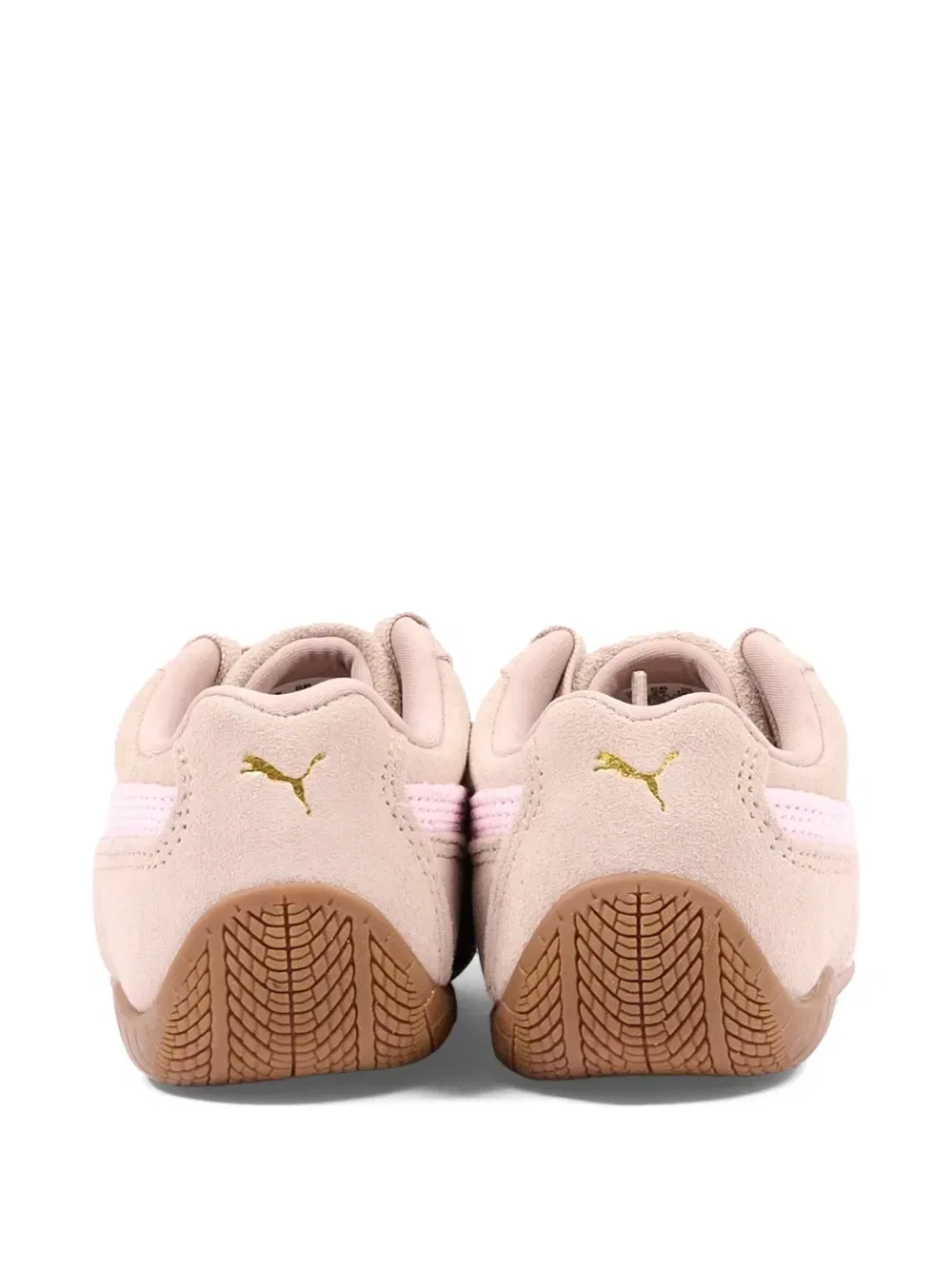 Низкие кроссовки с боковыми полосками Puma Kids, бежевый — фото 3