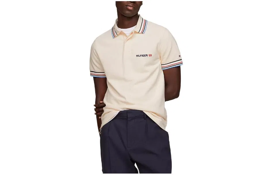 Поло мужское бежевое Tommy Hilfiger, Beige