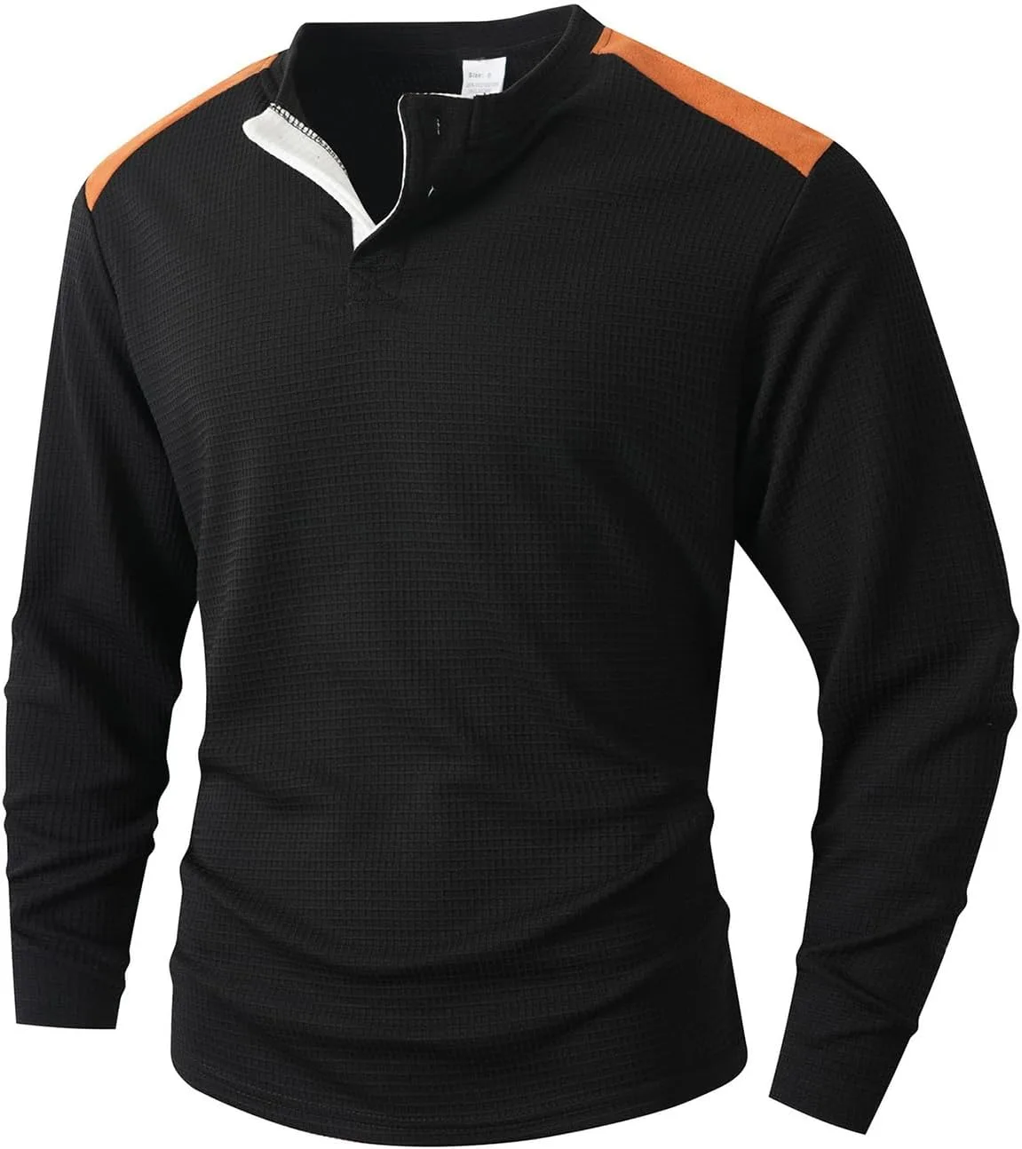 

Мужская футболка Henley с длинным рукавом RTRDE, M-3XL