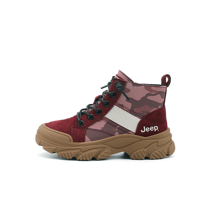 

Детские устойчивые к истиранию ботинки Burgundy Kids' Jeep