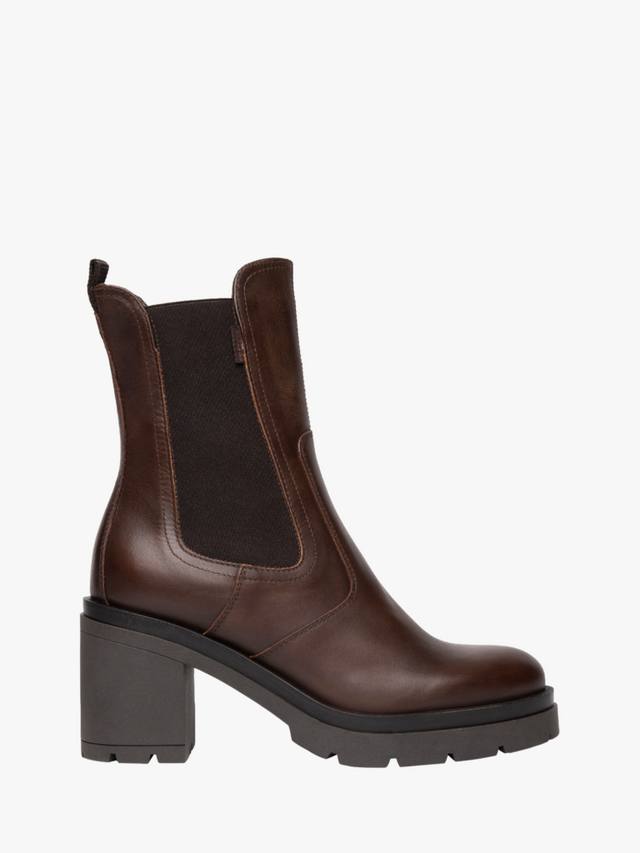 Кожаные ботинки Varzo в стиле милитари NeroGiardini, Dark Brown
