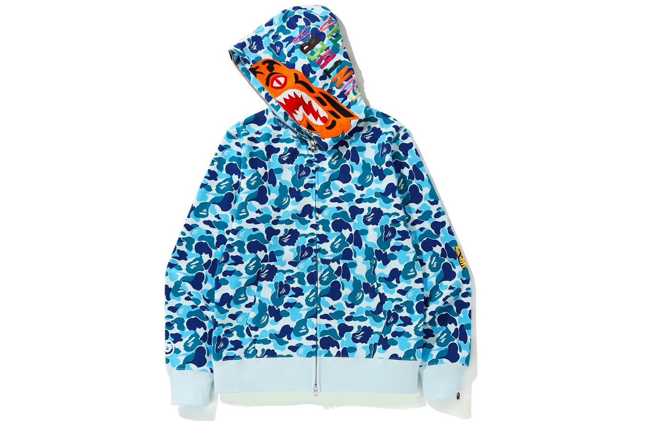 Толстовка с капюшоном ABC Camo Tiger Full Zip Unisex MULTI A Bathing Ape, красный — фото 2