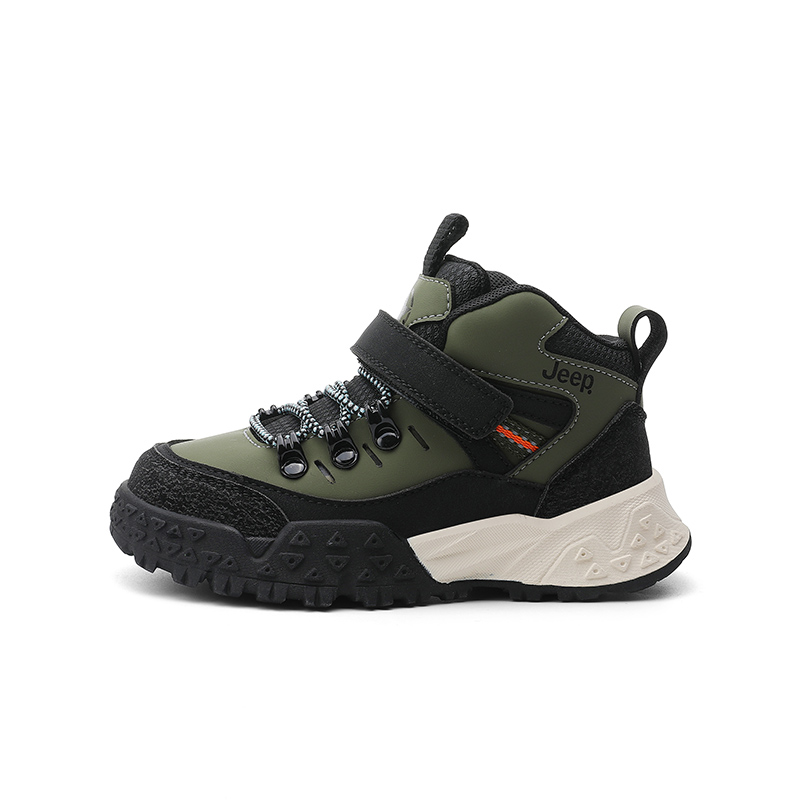 

Износостойкие низкие детские кроссовки Black Army Green Kids' Jeep, Black/Army Green