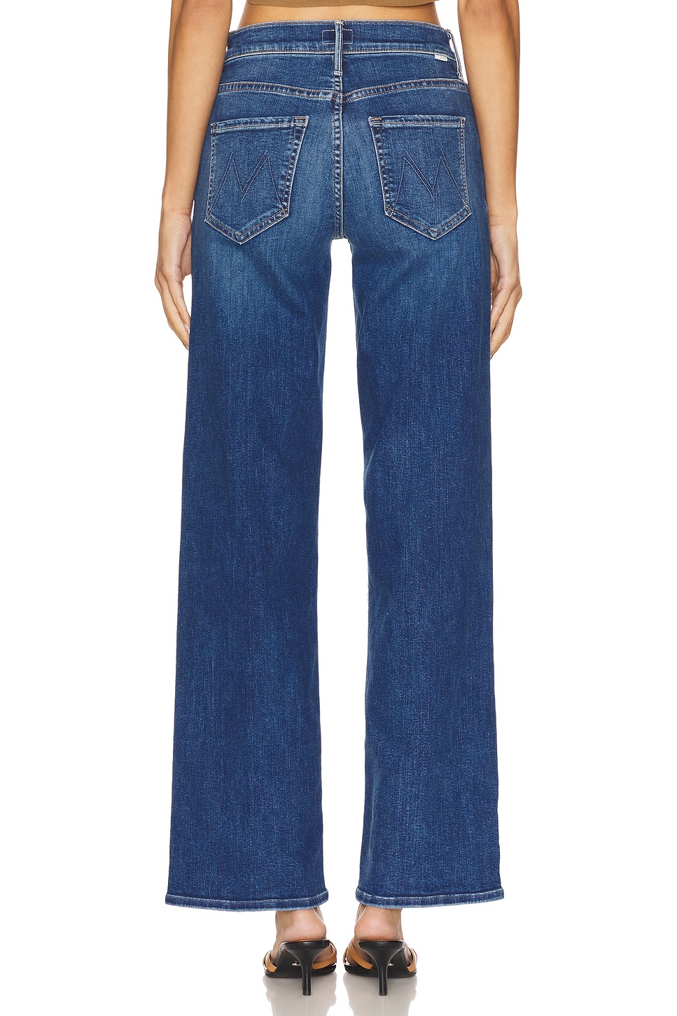Mother Mid Rise Maven Sneak, over the top — фото 4