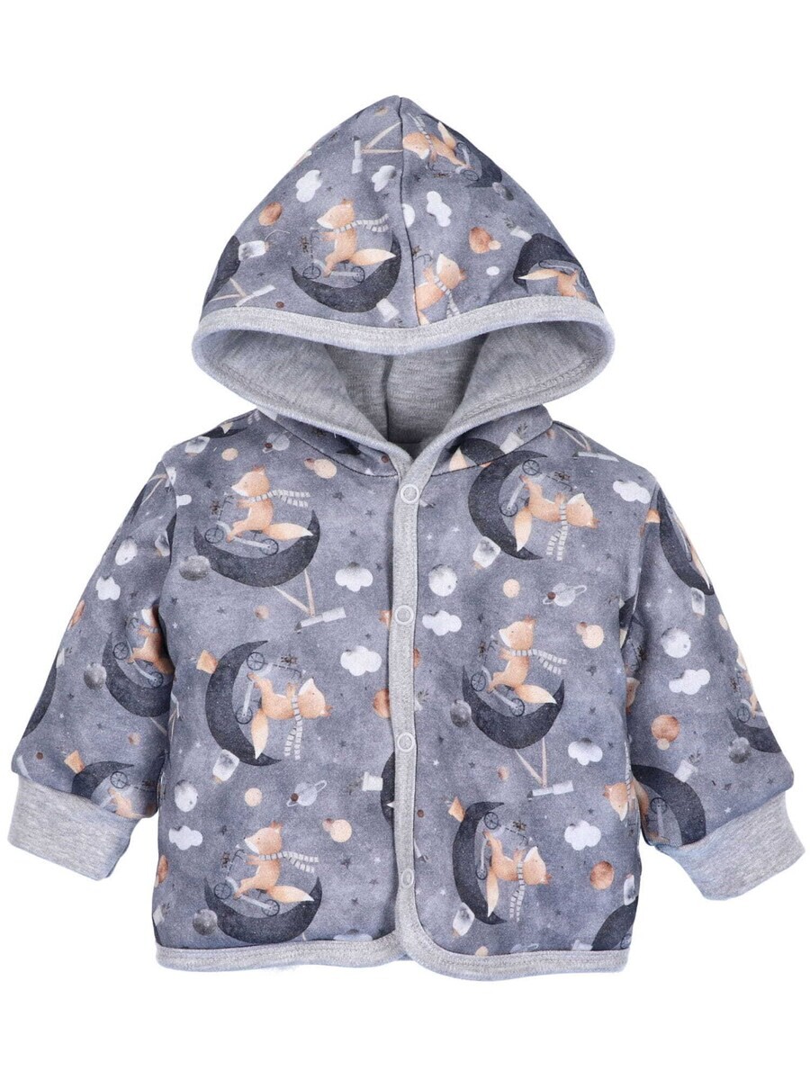 

Худи NINI Zip-Up Hoodie, серый