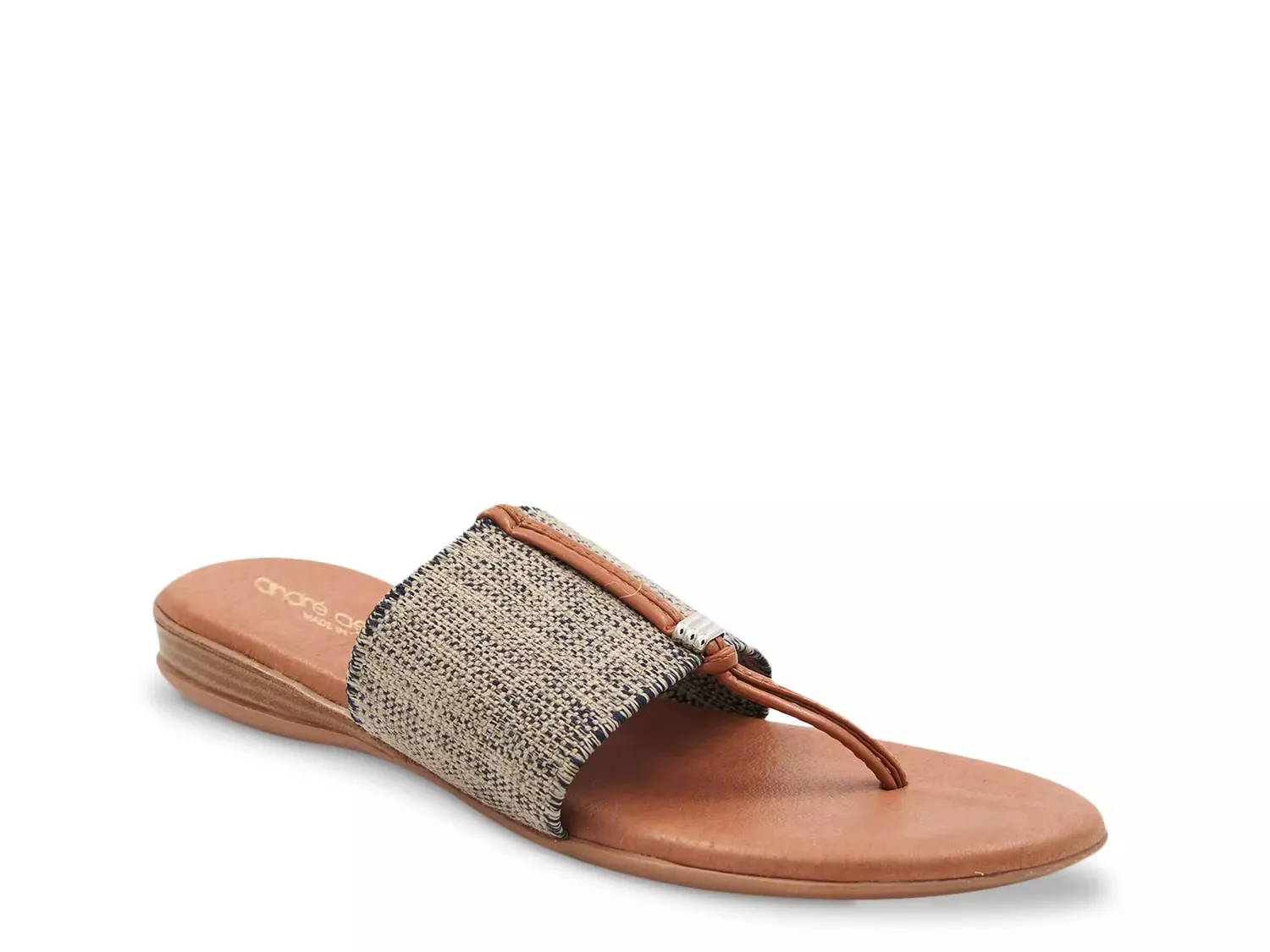 Красивые сандалии Andre Assous, Black/Beige