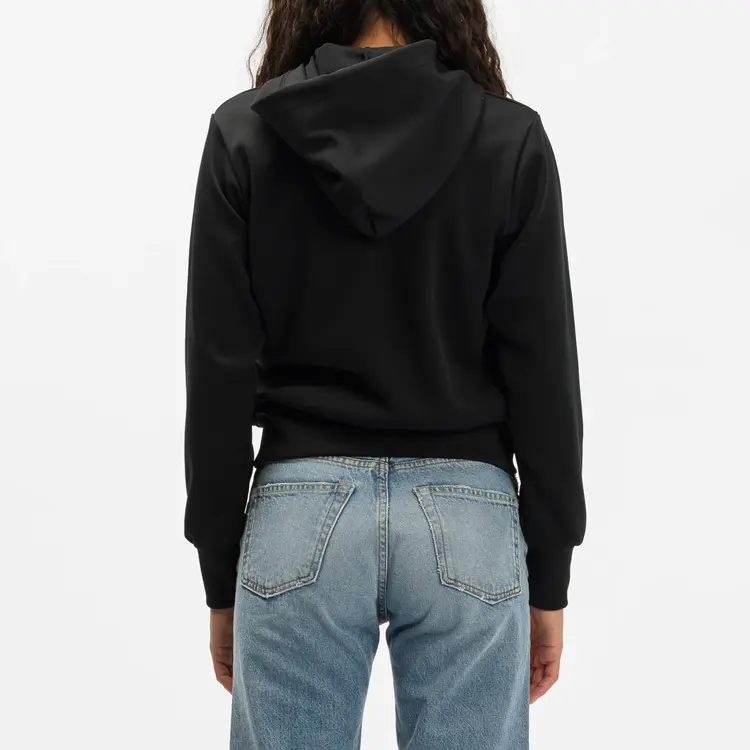 Худи (WMNS) COMME des GARCONS PLAY No Zip Hoodie Red Heart Emblem 'Black', черный — фото 4