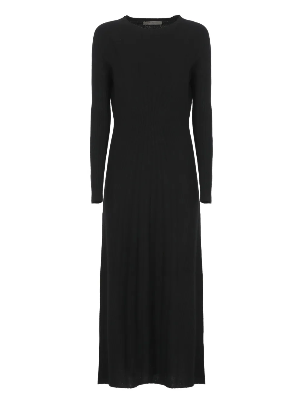 

Платье миди с круглым вырезом и длинными рукавами D.Exterior, черный