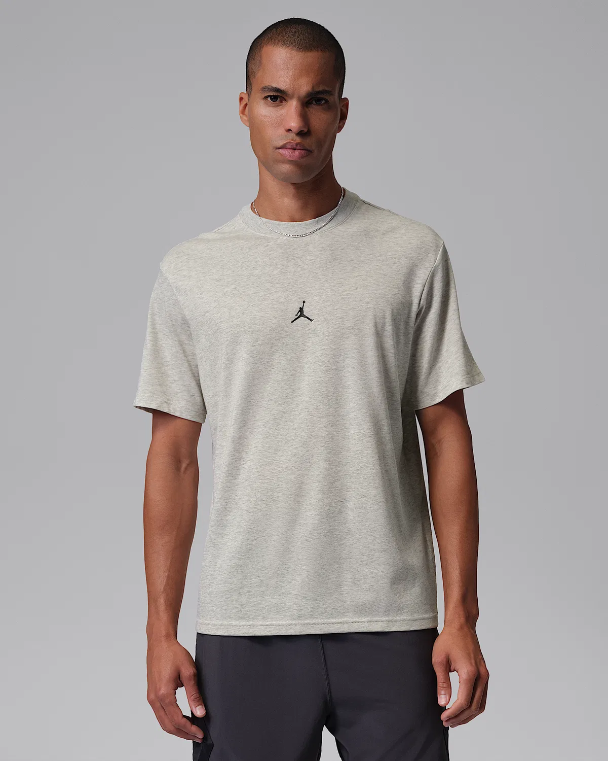 Мужская футболка Dri-FIT Jumpman Jordan Sport, Grey Heather/Black