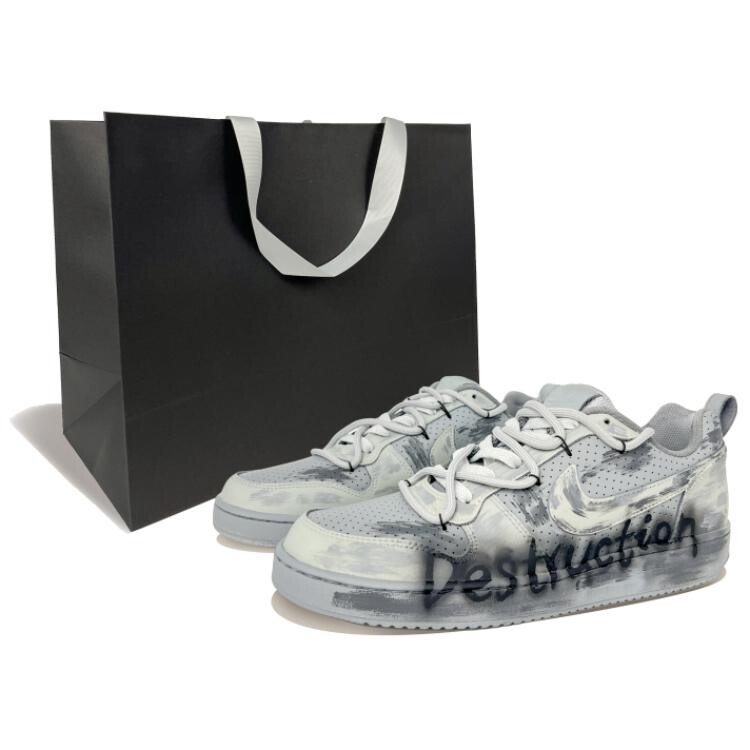

Кроссовки Nike Court Borough Skateboarding Shoes Men Low-top Gray, серый