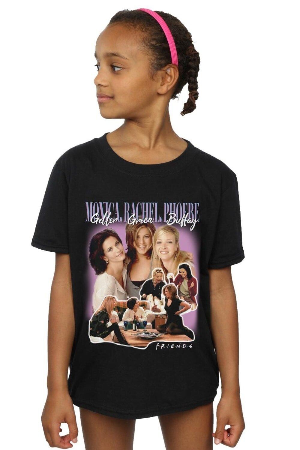

Зеленая хлопковая футболка Geller Buffay Friends, черный