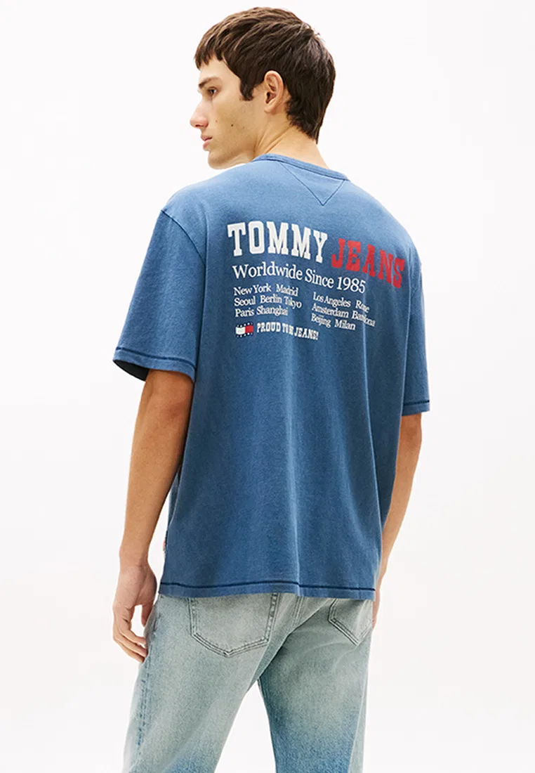 Футболка с коротким рукавом, 90s Flag, Tommy Jeans Tommy Hilfiger, темно-синий — фото 2