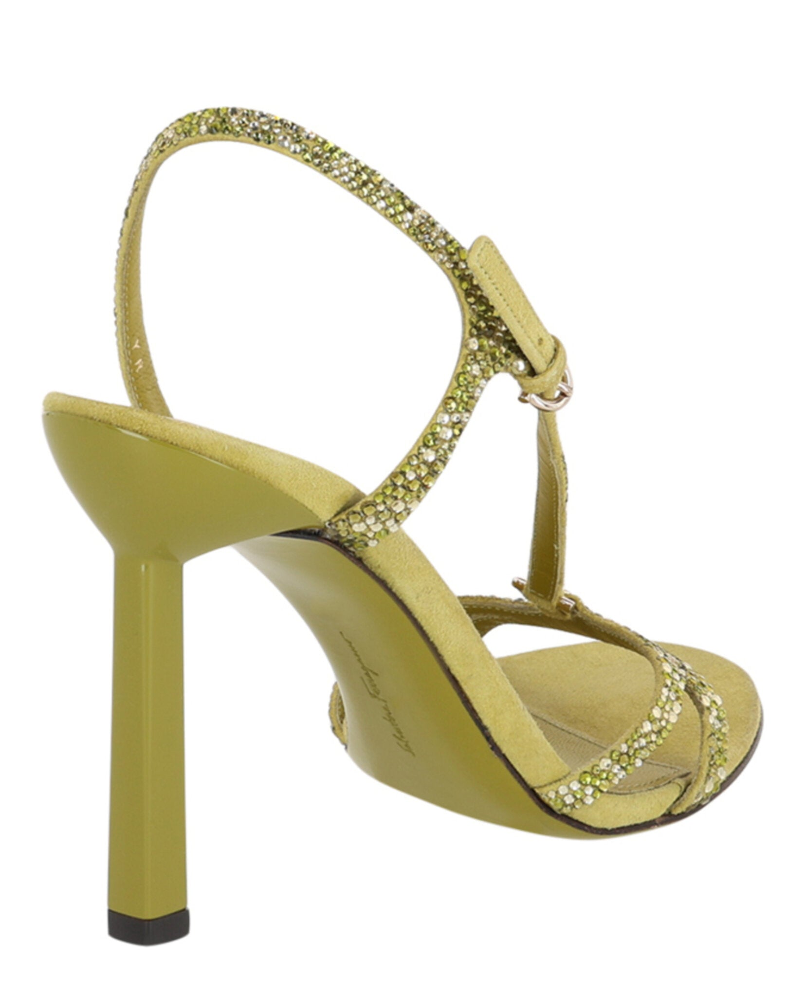 Jole X5 туфли на каблуке с кристаллами Salvatore Ferragamo, зеленый — фото 3