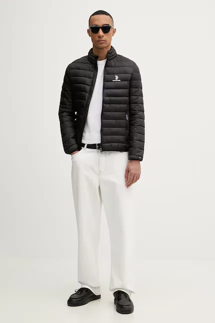 Куртка короткая стеганая LIGHTWEIGHT BOUND QUILTED U.S. Polo Assn., черный — фото 2