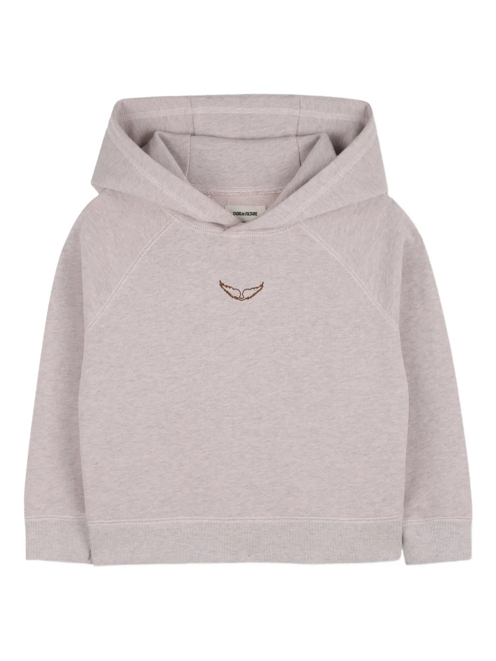 

Худи с цветочной вышивкой Zadig & Voltaire Kids, нейтральный