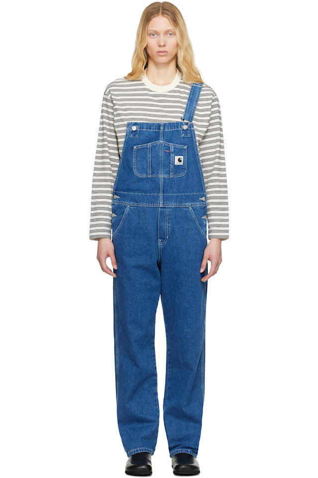 

Биб комбинезон прямой Carhartt Work In Progress, синий