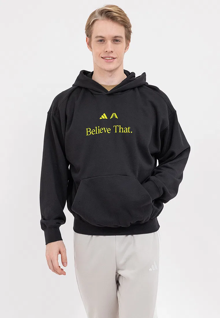 Толстовка, Believe That, Anthony Edwards, черный Adidas
