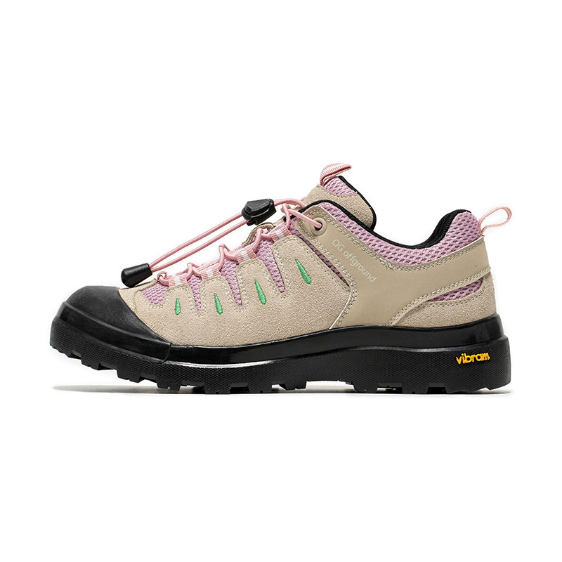 

OG Offground Амортизирующие износостойкие водонепроницаемые туристические ботинки с расширенным покрытием для женщин черно-бело-серо-розовые, цвет Gray Pink